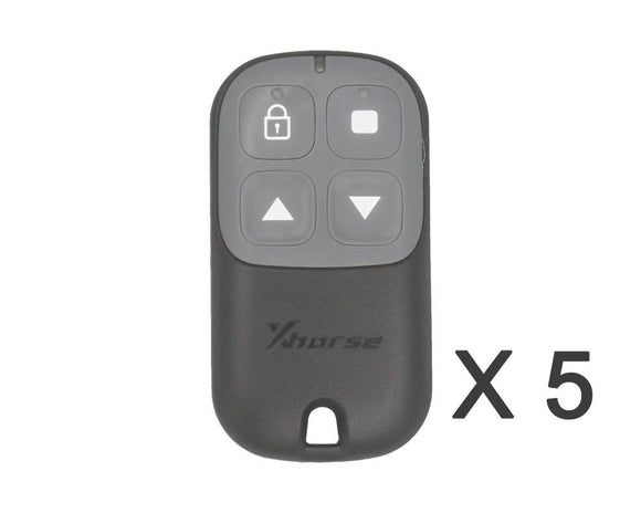 XKXH03EN Xhorse VVDI2 VVDI Key Tool Wire Remote Key 4 Button Black Color