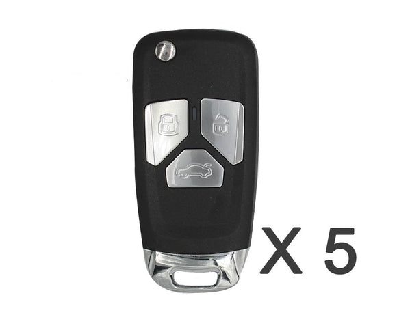 XNAU01EN Xhorse VVDI2 VVDI Key Tool Wireless Flip Remote Key 3 Button Audi Type