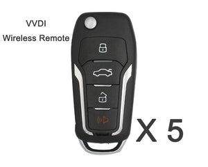 XNFO01EN Xhorse VVDI2 VVDI Key Tool Wireless Remote Key 4 Button Ford Type