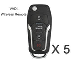 XNFO01EN Xhorse VVDI2 VVDI Key Tool Wireless Remote Key 4 Button Ford Type