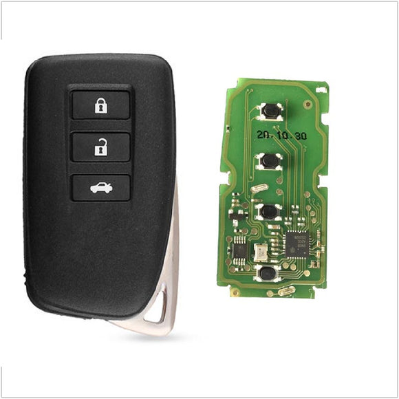 Xhorse VVDI XM Universal Smart Keyless 8A Remote Key 3 Button for Lexus, Support Renew and Rewrite
