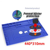 YIHUA Large Size Magnetic Prevent Blister Protection Electronic Repair Soldering Heat Insulation Maintenance Silicone Mat 440*310mm