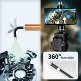 for Android iOS 8.5MM Flexible Car Endoscope 360 Degree Industrial Borescope Inspection Camera with 2 Way Steering