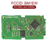 for Fortuner 3+1 Button Smart Card (Tokai Riki) 433.5MHz and 434MHz BM1EW