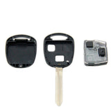 for Toyota 2 Button for Straight Remote Control Key ID67 433MHz