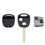 for Toyota 2 Button for Straight Remote Control Key ID67 433MHz