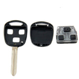 for Toyota 3 Button for Straight Remote Control Key ID4C 433MHz