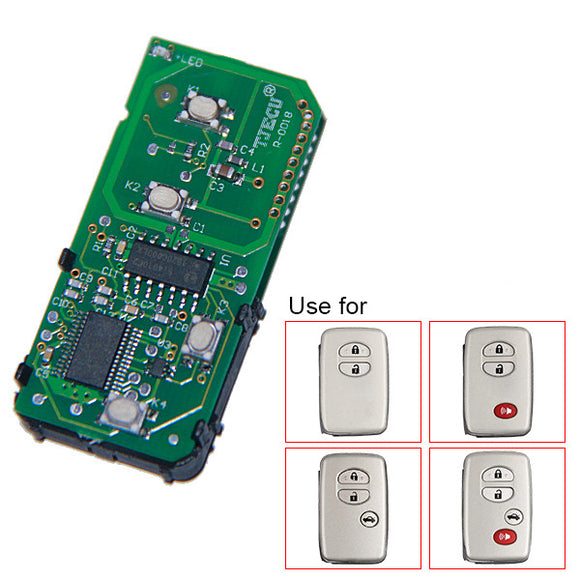 for Toyota Smart Card Board 4 Button 315.12MHz Number 271451-0140-HK-CN