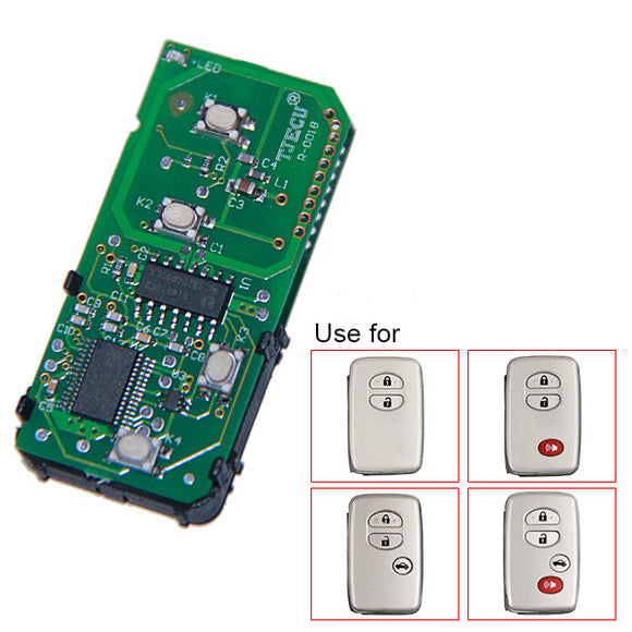 for Toyota Smart Card Board 4 Button 433.92MHz Number 271451-5290-Eur