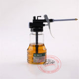 Oil pump Gun 250ml oil can plastic transparent high pressure hose oiler mini injector