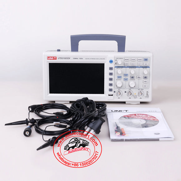 UNI-T UTD2102CEX 100MHZ Digital Storage Oscilloscope 7 Inch LCD 1GS/S 2 Channels