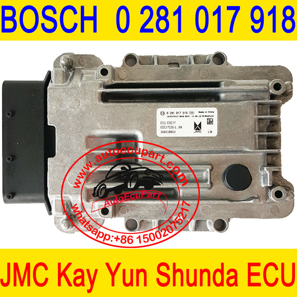 BOSCH ECU For Jiangling JMC Kay Yun Shunda 0281017918 EDC17C55 360110023
