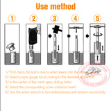 6pcs/set Damaged Screw Extractor Drill Bit broken screw removal Tool