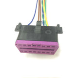  OBD Diagnostics Port Connector Plug for VW Passat Audi A4 B5 with 15CM Pigtail 
