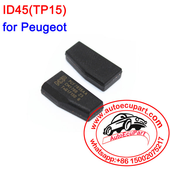 5pcs transponder chip ID45[TP15] Chip carbon  for Peugeot