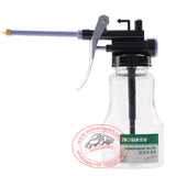 Oil pump Gun 250ml oil can plastic transparent high pressure hose oiler mini injector